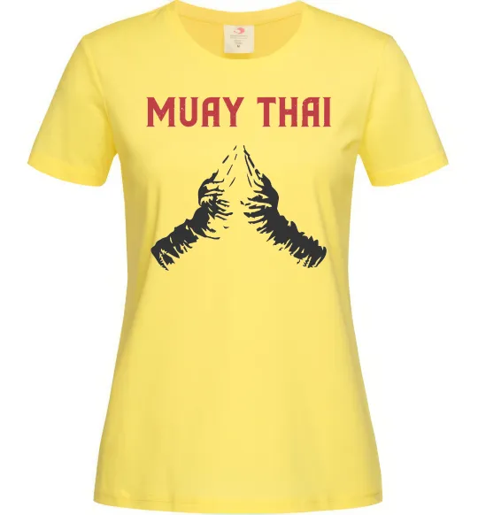 Женская футболка Muay Thai руки Лимонный фото