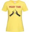 Женская футболка Muay Thai руки Лимонный фото