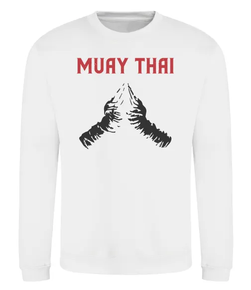Свитшот Muay Thai руки Белый фото