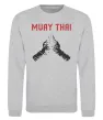 Свитшот Muay Thai руки Серый меланж фото