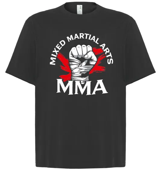 Футболка Оверсайз MMA кулак Черный фото