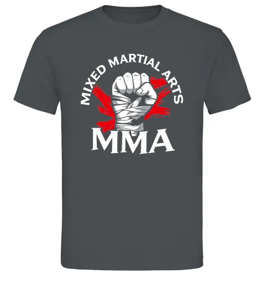 Мужская футболка MMA кулак Графит фото
