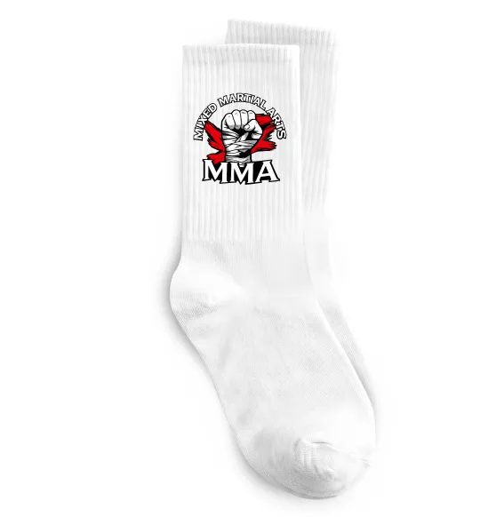 Носки MMA кулак Белый фото