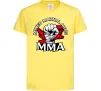 Детская футболка MMA кулак Лимонный фото