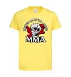 Детская футболка MMA кулак Лимонный фото