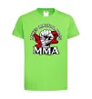Детская футболка MMA кулак Лаймовый фото