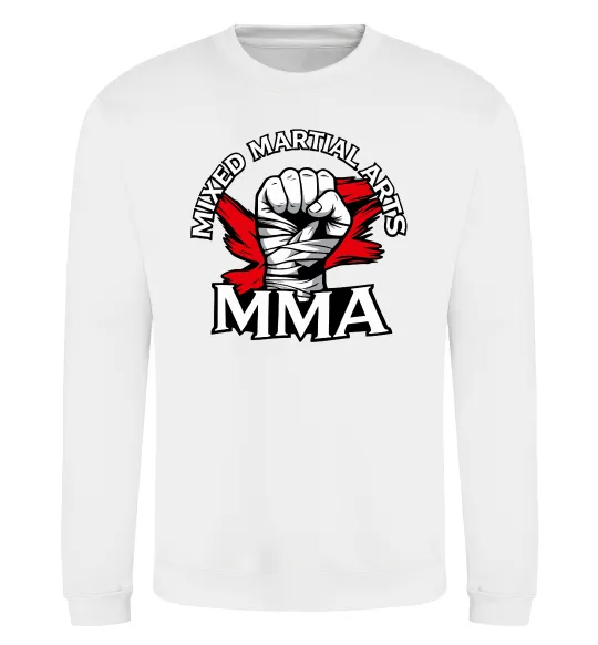 Свитшот MMA кулак Белый фото