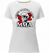 Женская премиум футболка MMA кулак Белый фото