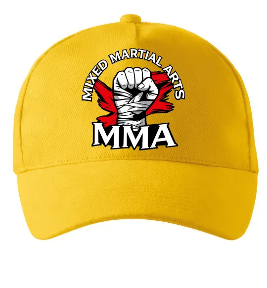 Кепка MMA кулак Солнечно желтый фото
