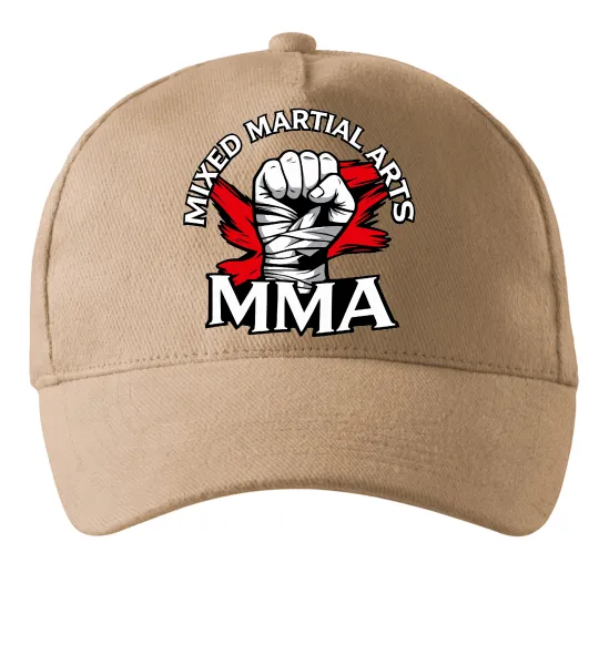 Кепка MMA кулак Песочный фото