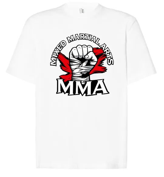 Футболка Оверсайз MMA кулак Белый фото