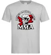 Мужская футболка MMA кулак Серый фото
