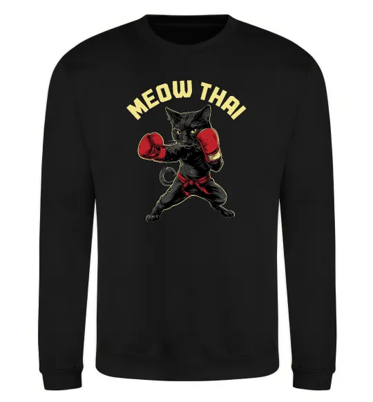 Свитшот Meow Thai Черный фото
