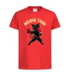 Детская футболка Meow Thai Красный фото