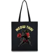 Эко-сумка Meow Thai Черный фото