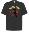 Футболка Оверсайз Meow Thai Черный фото