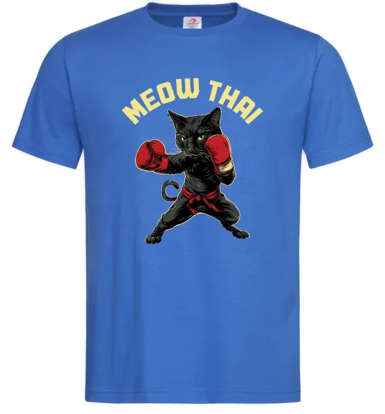 Мужская футболка Meow Thai Ярко-синий фото