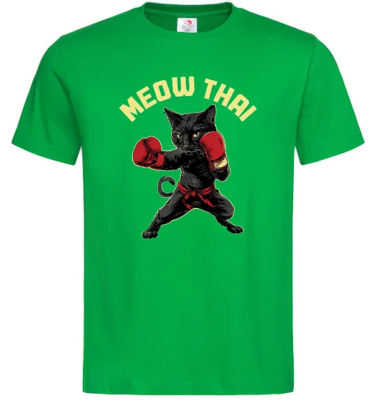 Мужская футболка Meow Thai Зеленый фото
