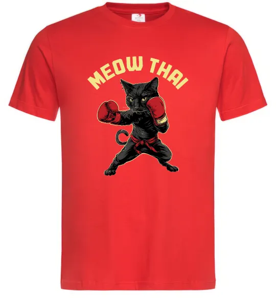 Мужская футболка Meow Thai Красный фото