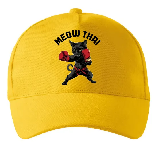 Кепка Meow Thai Солнечно желтый фото