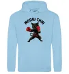 Женская толстовка (худи) Meow Thai Голубой фото