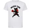 Детская футболка Meow Thai Белый фото