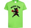 Детская футболка Meow Thai Лаймовый фото