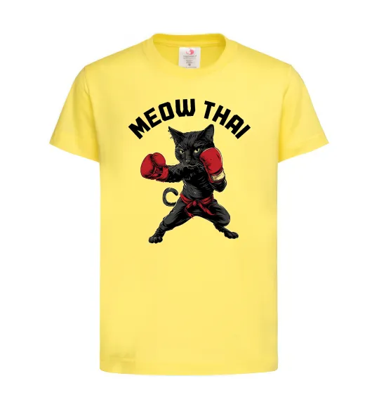 Детская футболка Meow Thai Лимонный фото