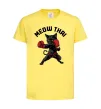 Детская футболка Meow Thai Лимонный фото