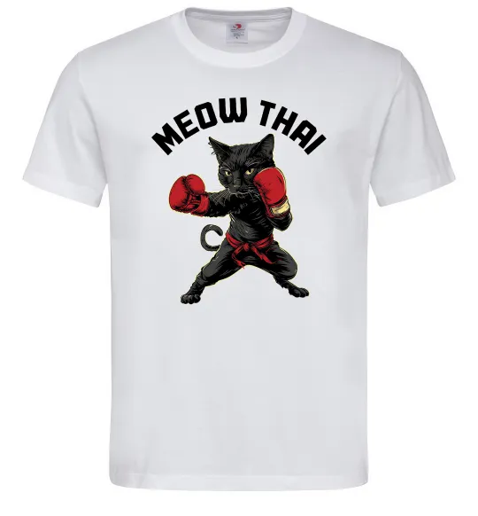 Мужская футболка Meow Thai Белый фото