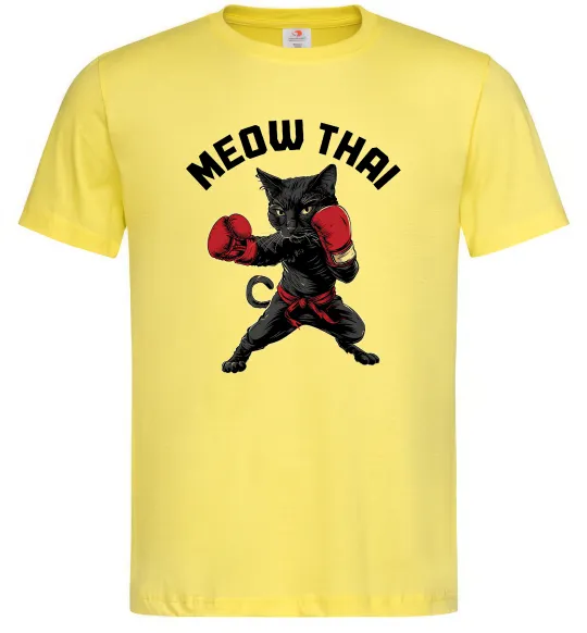 Мужская футболка Meow Thai Лимонный фото