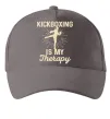 Кепка Kickboxing is my therapy Серый фото