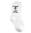 Носки Kickboxing is my therapy Белый фото