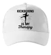 Кепка Kickboxing is my therapy Белый фото