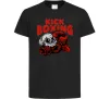 Детская футболка Kickboxing skull Черный фото