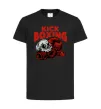 Детская футболка Kickboxing skull Черный фото
