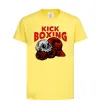 Детская футболка Kickboxing skull Лимонный фото