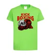 Детская футболка Kickboxing skull Лаймовый фото