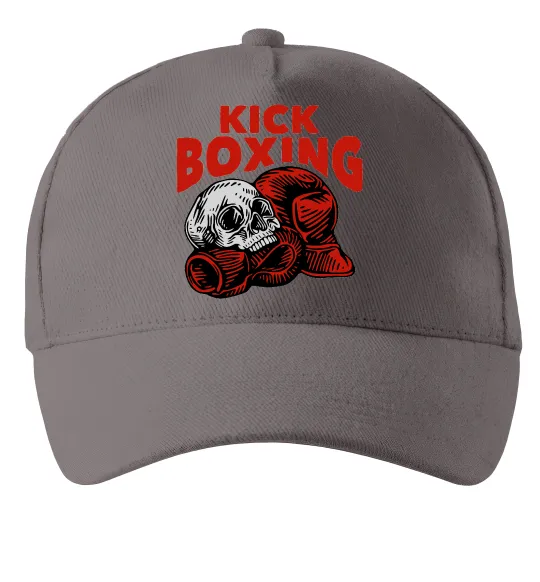 Кепка Kickboxing skull Серый фото
