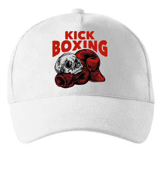 Кепка Kickboxing skull Белый фото