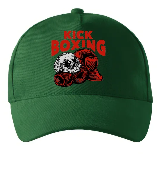 Кепка Kickboxing skull Темно-зеленый фото