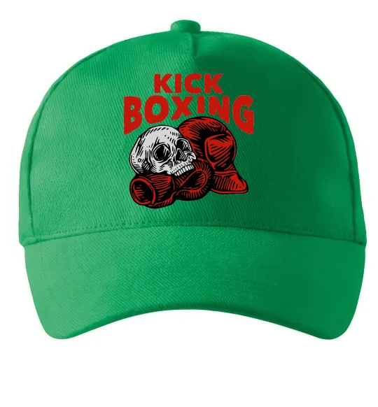 Кепка Kickboxing skull Зеленый фото
