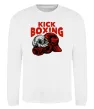 Свитшот Kickboxing skull Белый фото