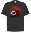 Футболка Оверсайз Kickboxing skull Черный фото