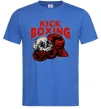 Мужская футболка Kickboxing skull Ярко-синий фото