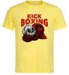 Мужская футболка Kickboxing skull Лимонный фото