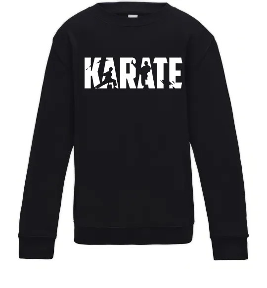 Детский Свитшот Karate силуети Черный фото