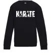 Детский Свитшот Karate силуети Черный фото
