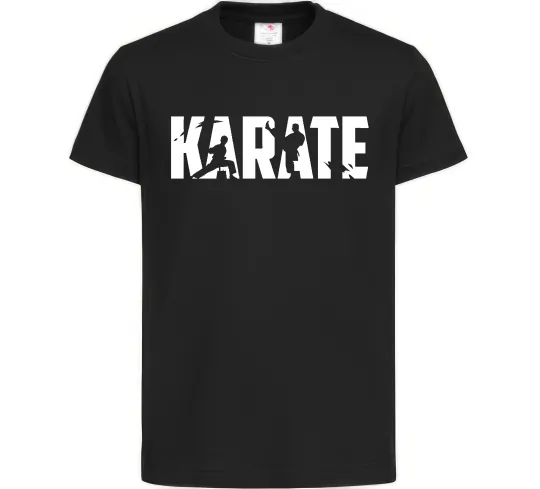 Детская футболка Karate силуети Черный фото