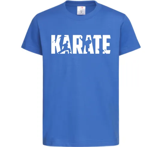 Детская футболка Karate силуети Ярко-синий фото